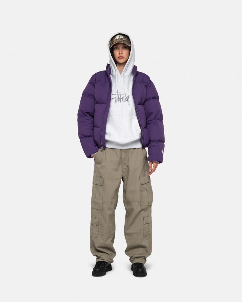 Stussy Down Puffer Nylon - Unisex Jackets Lilla | DKNEJ71928