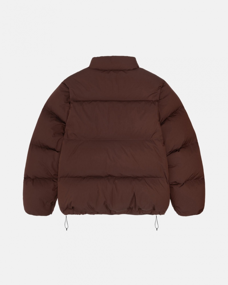 Stussy Down Puffer Nylon - Unisex Jackets Brune | FDKHY73055