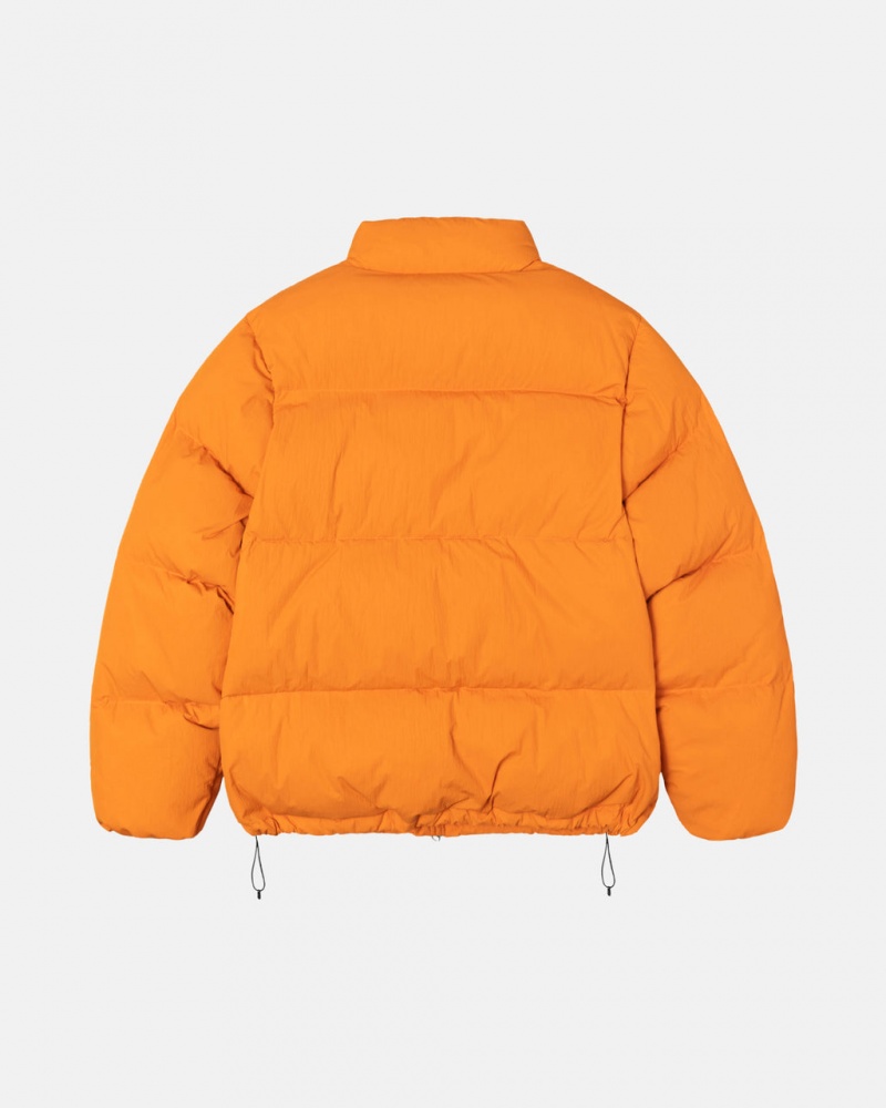 Stussy Down Puffer Nylon - Unisex Jackets Orange | DKEAH88151