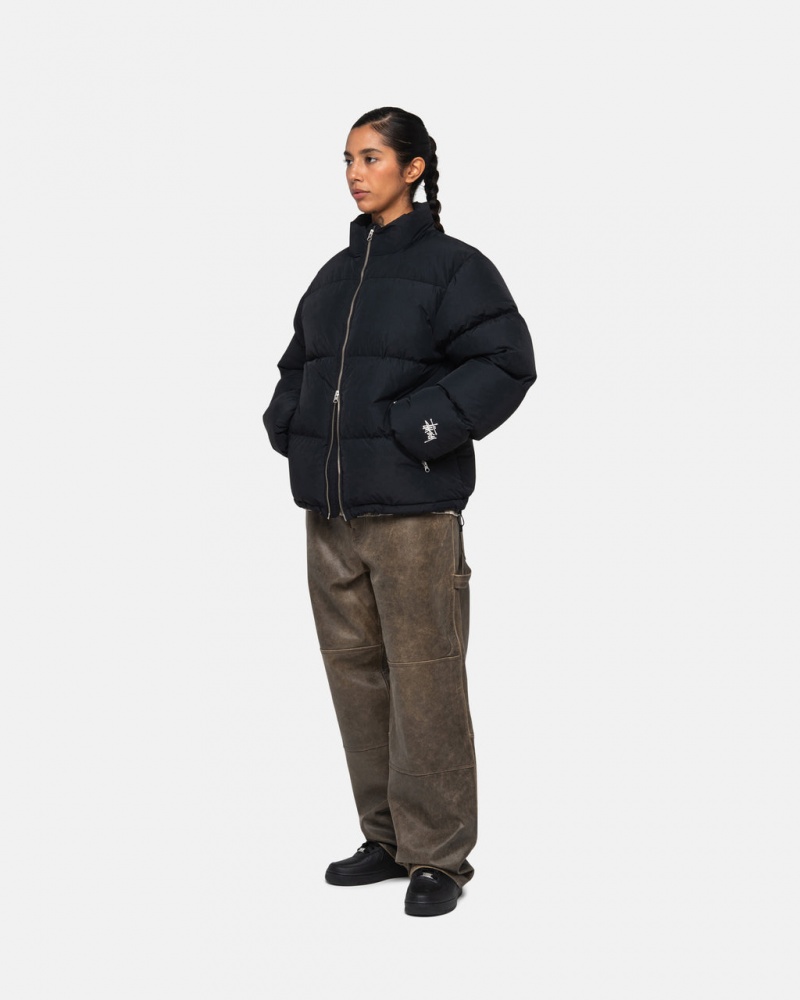 Stussy Down Puffer Nylon - Unisex Jackets Sort | GDKUC39513