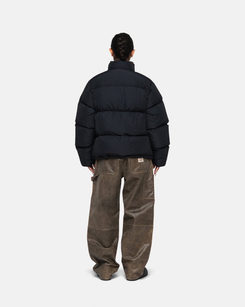 Stussy Down Puffer Nylon - Unisex Jackets Sort | GDKUC39513