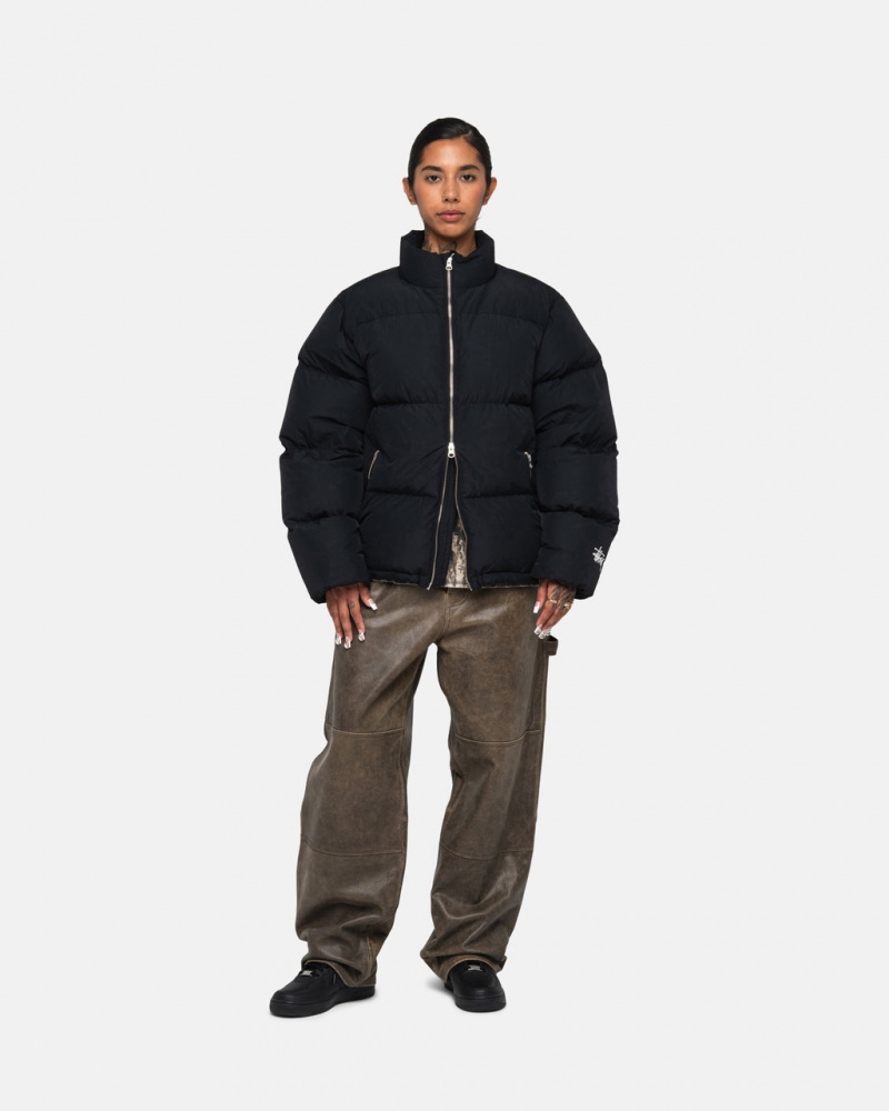 Stussy Down Puffer Nylon - Unisex Jackets Sort | GDKUC39513