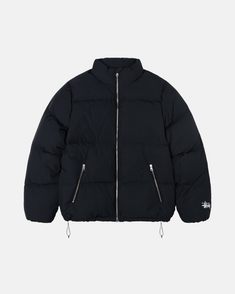 Stussy Down Puffer Nylon - Unisex Jackets Sort | GDKUC39513