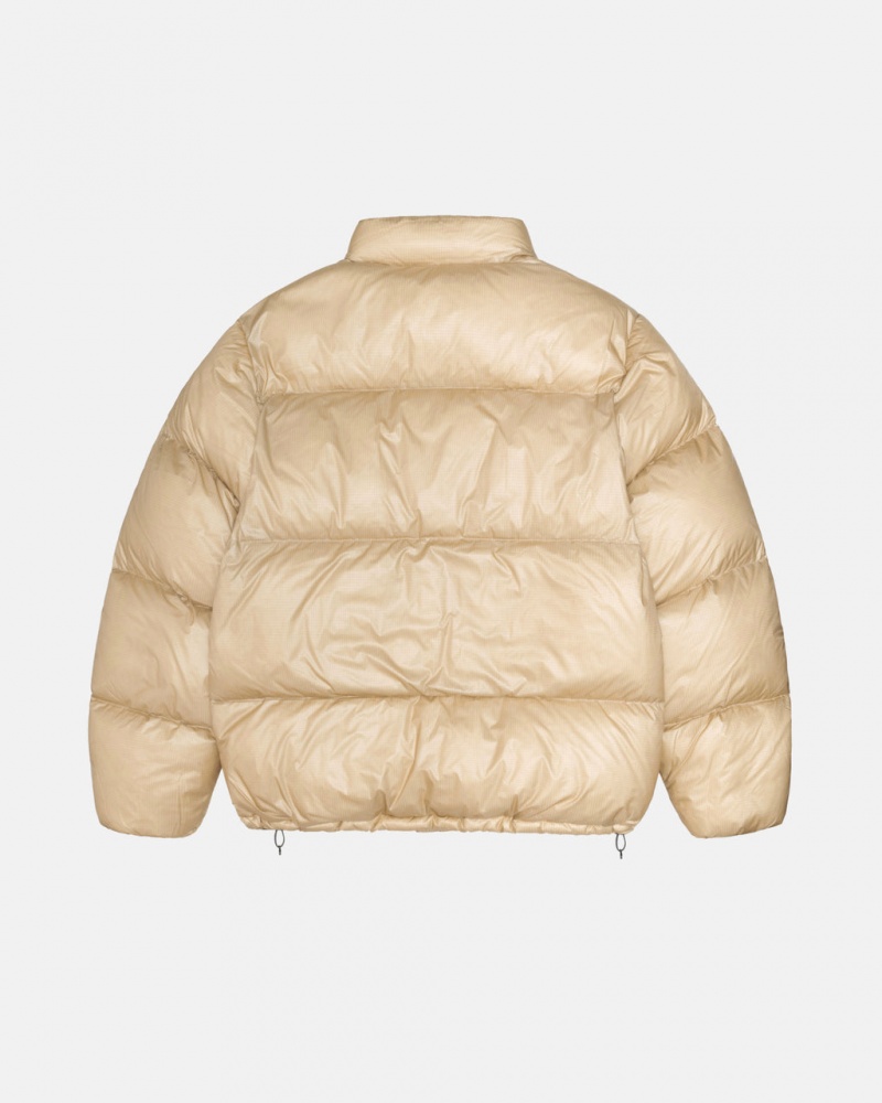 Stussy Down Puffer Parachute Ripstop - Unisex Jackets Guld | SDKNY74029