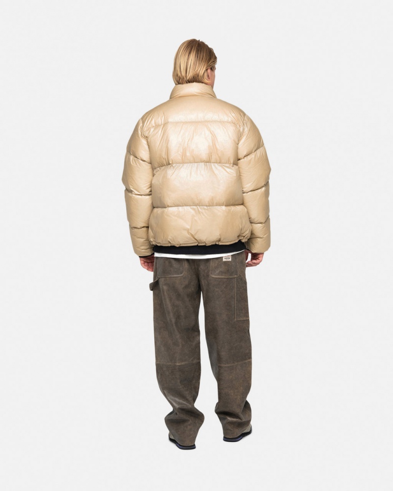 Stussy Down Puffer Parachute Ripstop - Unisex Jackets Guld | SDKNY74029