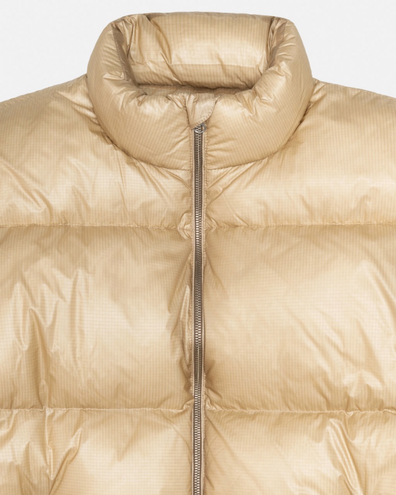 Stussy Down Puffer Parachute Ripstop - Unisex Jackets Guld | SDKNY74029