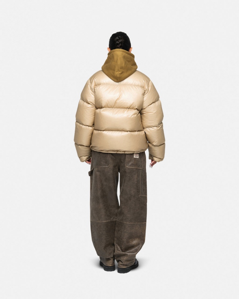 Stussy Down Puffer Parachute Ripstop - Unisex Jackets Guld | SDKNY74029