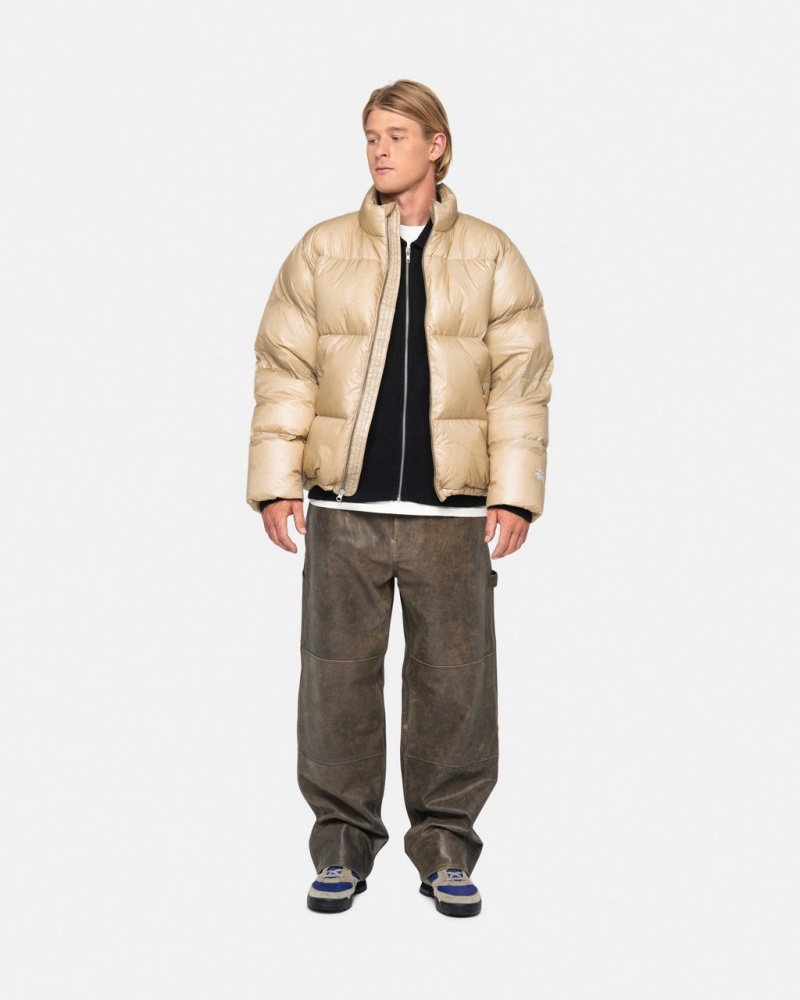 Stussy Down Puffer Parachute Ripstop - Unisex Jackets Guld | SDKNY74029