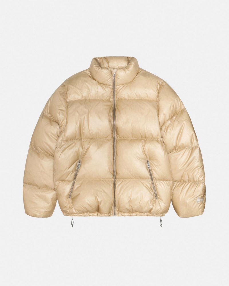 Stussy Down Puffer Parachute Ripstop - Unisex Jackets Guld | SDKNY74029