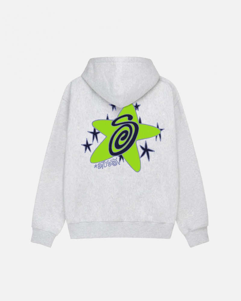 Stussy Galaxy Hoodie - Unisex Hoodies Grå | EDKHC79329