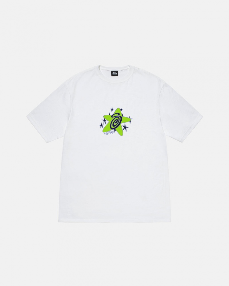 Stussy Galaxy Tee - Unisex Shortsleeve Hvide | DKNEJ77604