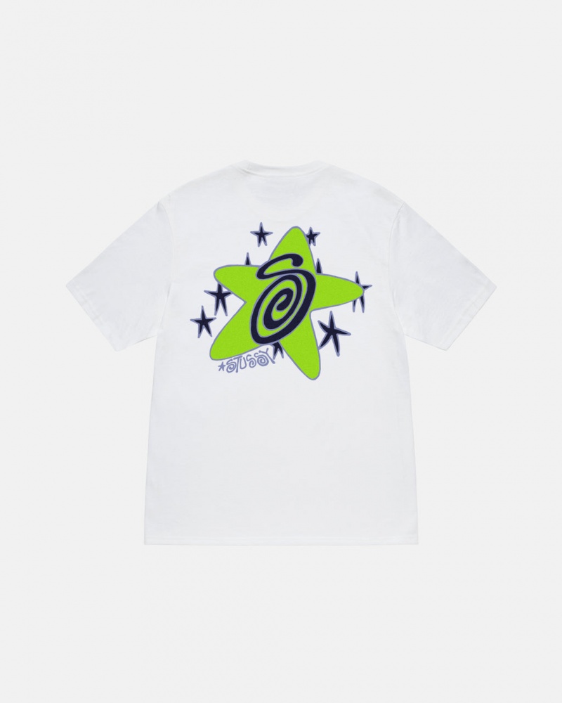 Stussy Galaxy Tee - Unisex Shortsleeve Hvide | DKNEJ77604