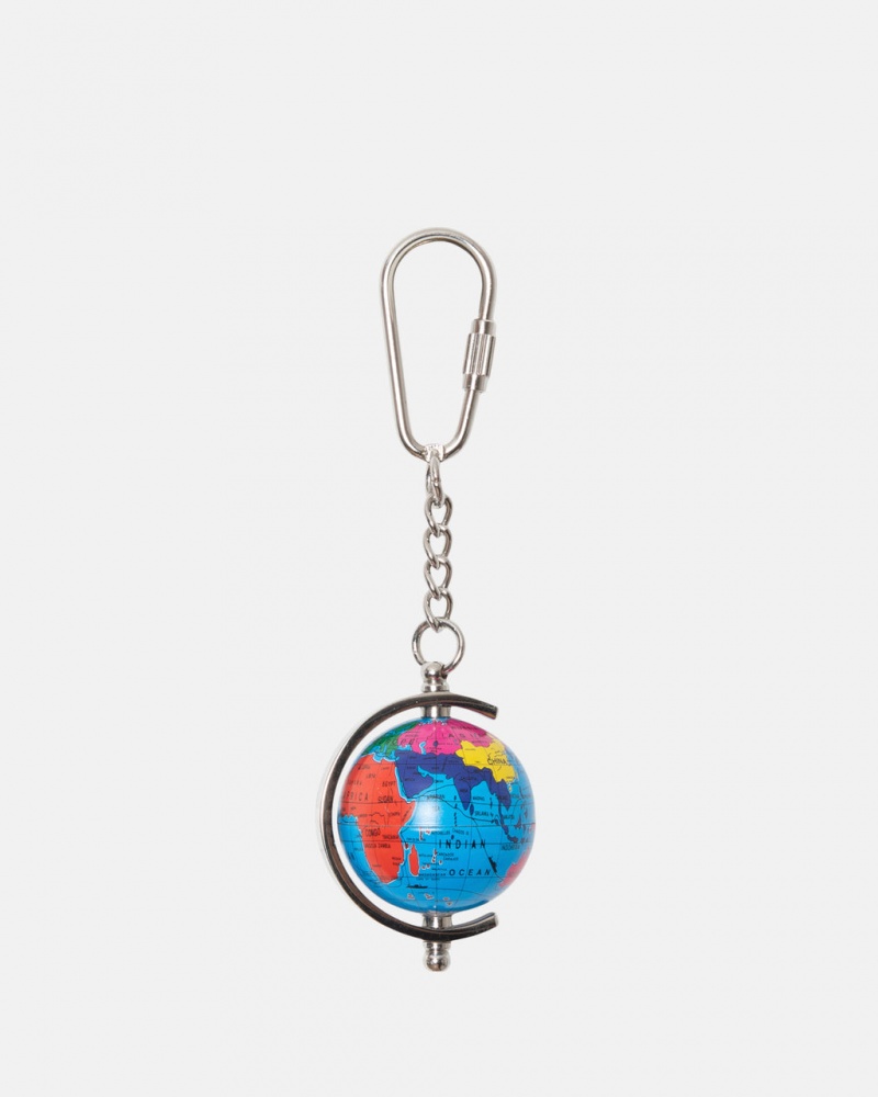 Stussy Globe Keychain - Key Chain Flerfarvede | DKJVR68948