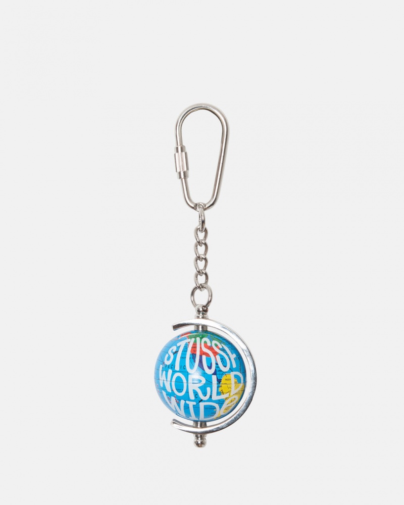 Stussy Globe Keychain - Key Chain Flerfarvede | DKJVR68948