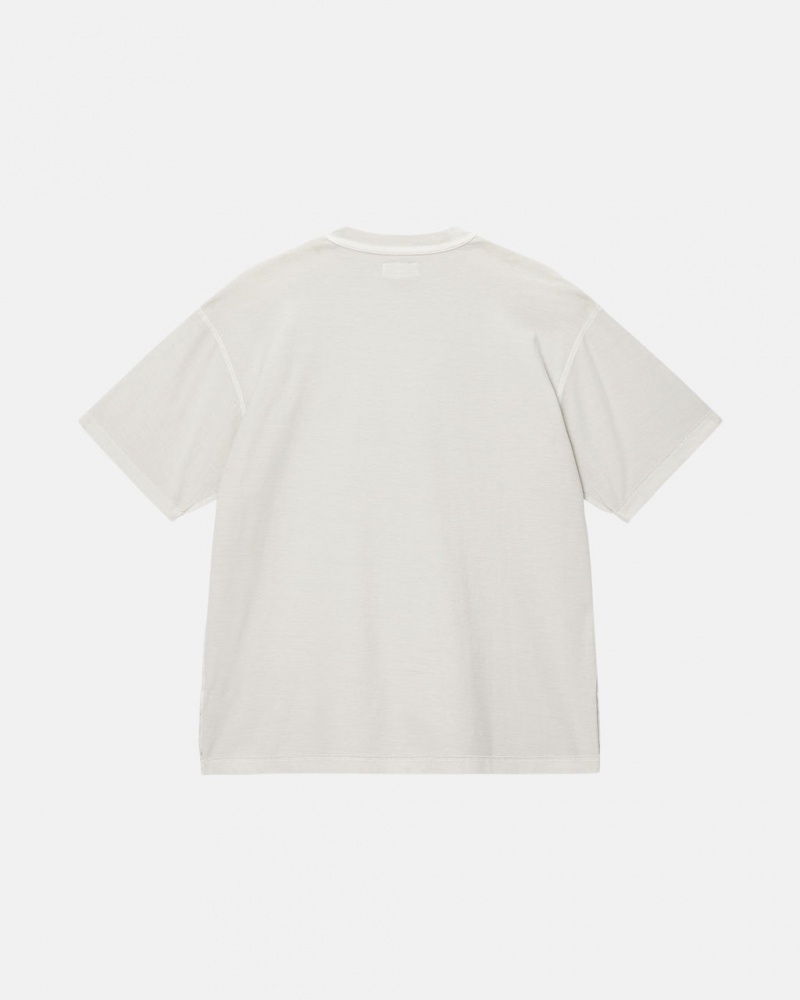 Stussy Lazy Tee - Unisex Sweaters Knits Beige | XDKBH63665