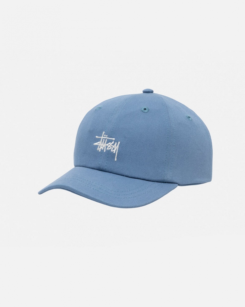 Stussy Low Pro Basic Stock Strapback - Unisex Blå | DKJBT17129