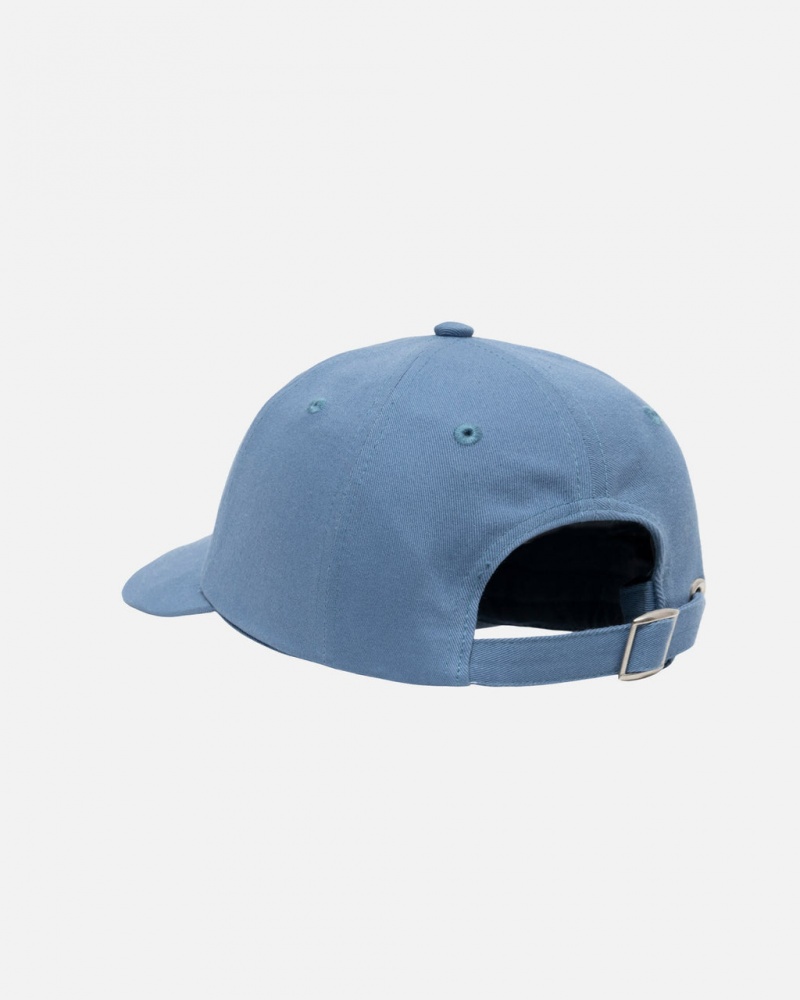 Stussy Low Pro Basic Stock Strapback - Unisex Blå | DKJBT17129