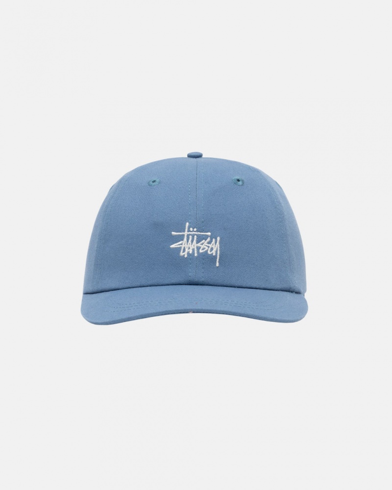 Stussy Low Pro Basic Stock Strapback - Unisex Blå | DKJBT17129