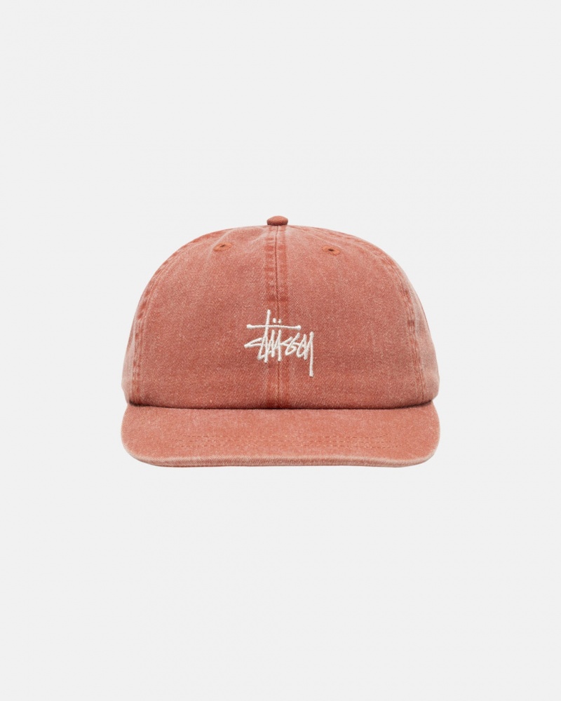 Stussy Low Pro Basic Washed Strapback - Unisex Brune | DKQAV87275