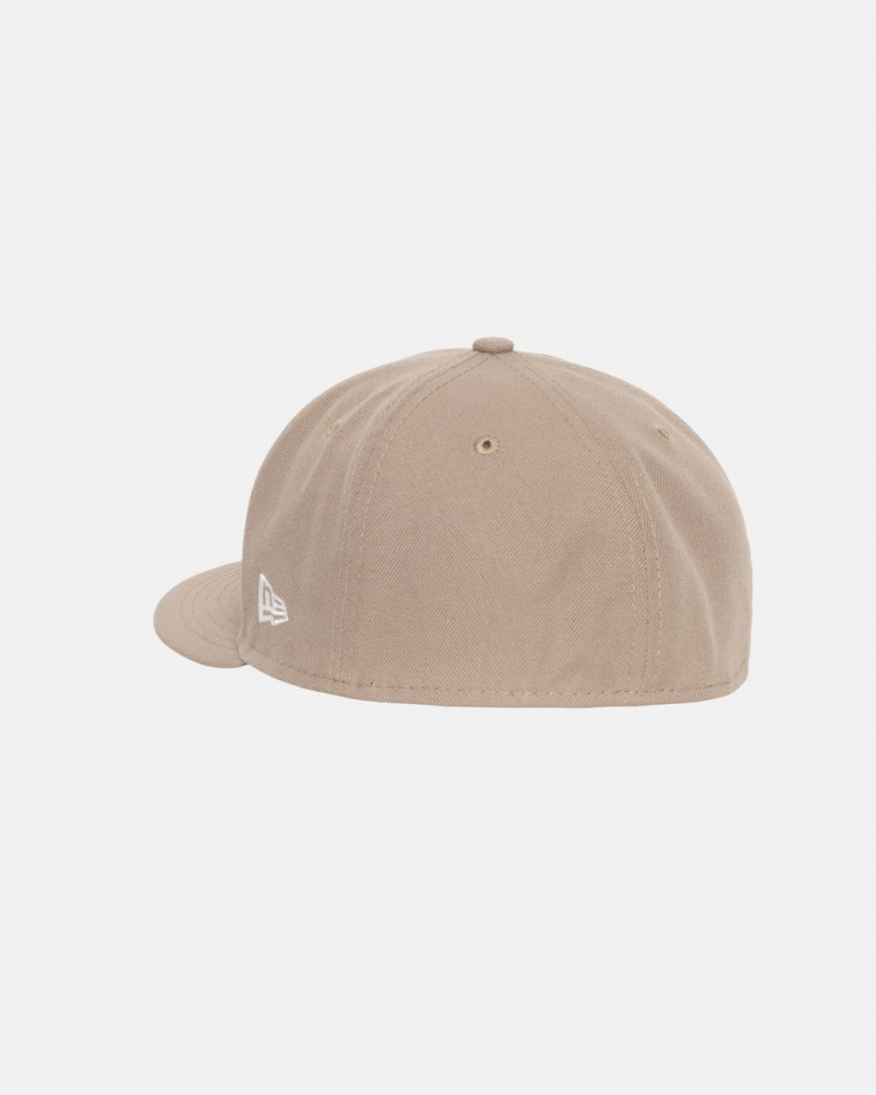 Stussy New Era 59Fifty Authentic - Unisex Khaki | ZDKNQ50102