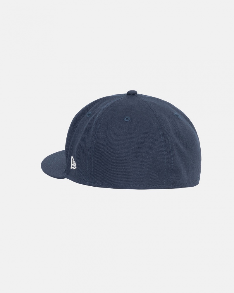 Stussy New Era 59Fifty Authentic - Unisex Mørkeblå | DKDFL18051