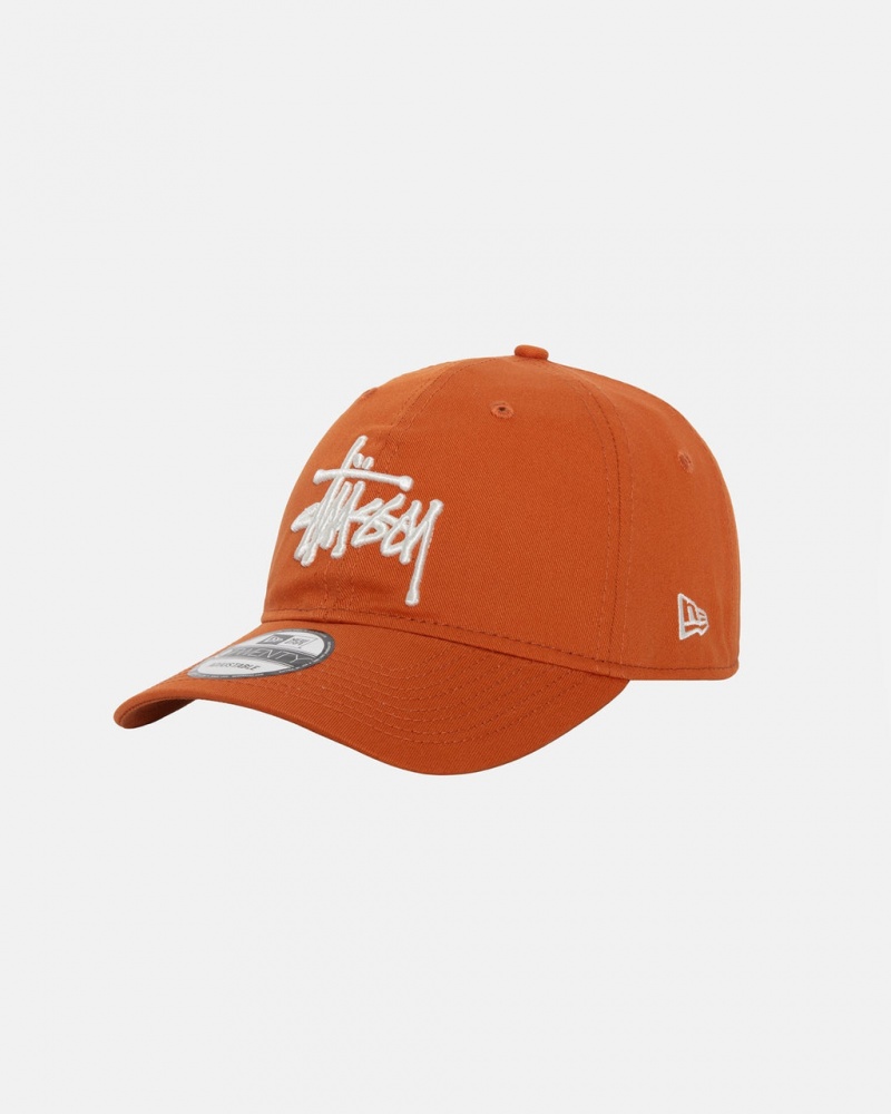 Stussy New Era 9Twenty Basic Strapback - Unisex Orange | MDKHR36365