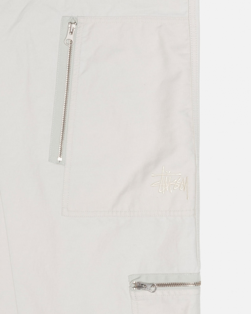 Stussy Nyco Flight Pant - Unisex Jeans Pants Hvide | EDKHC88095