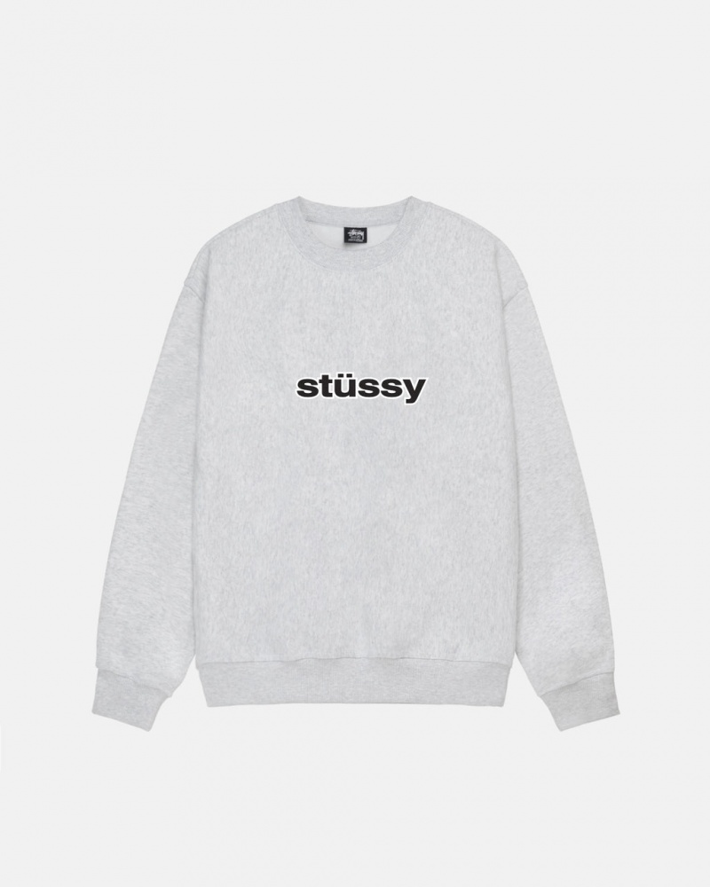 Stussy SS-Link Crew - Unisex Hoodies Grå | TDKWZ85807