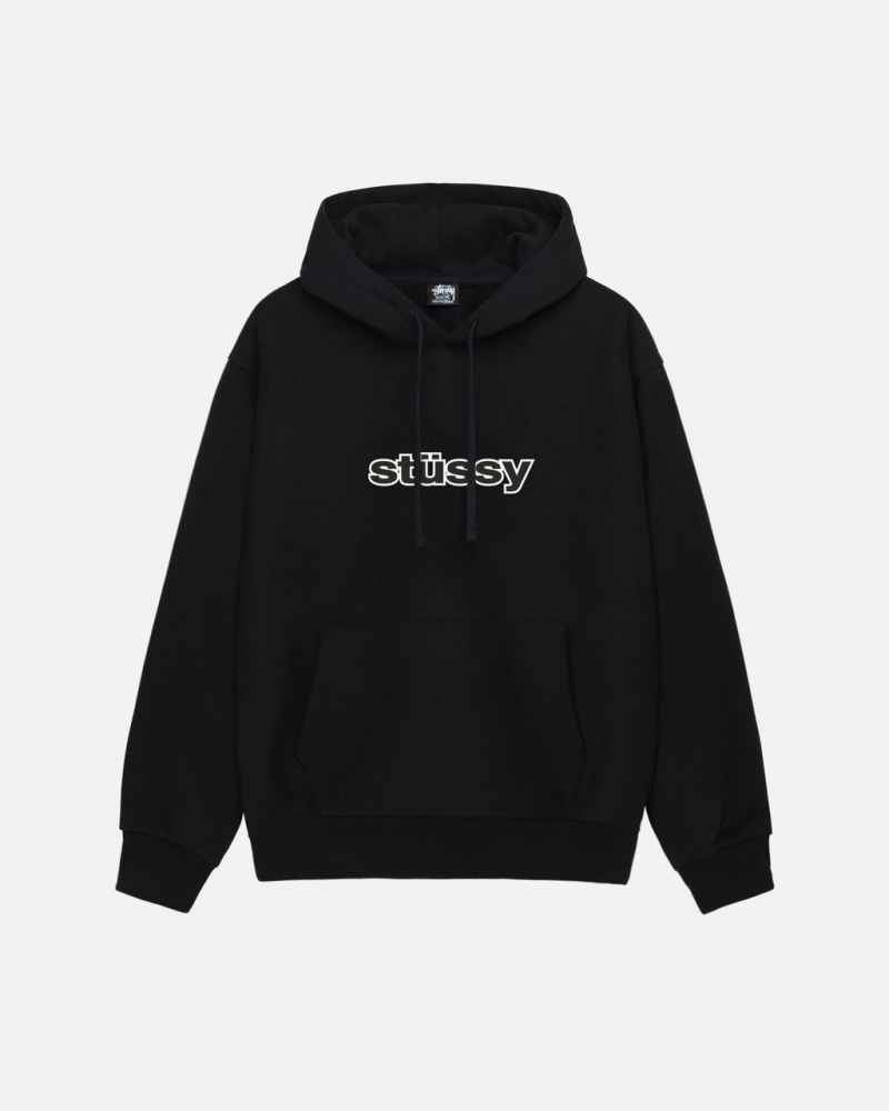 Stussy SS-Link Hoodie - Unisex Hoodies Sort | DKJBT86093