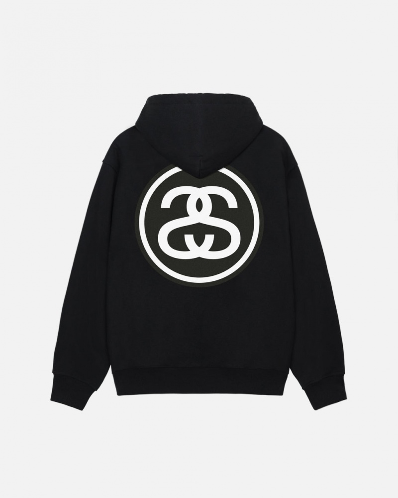 Stussy SS-Link Hoodie - Unisex Hoodies Sort | DKJBT86093