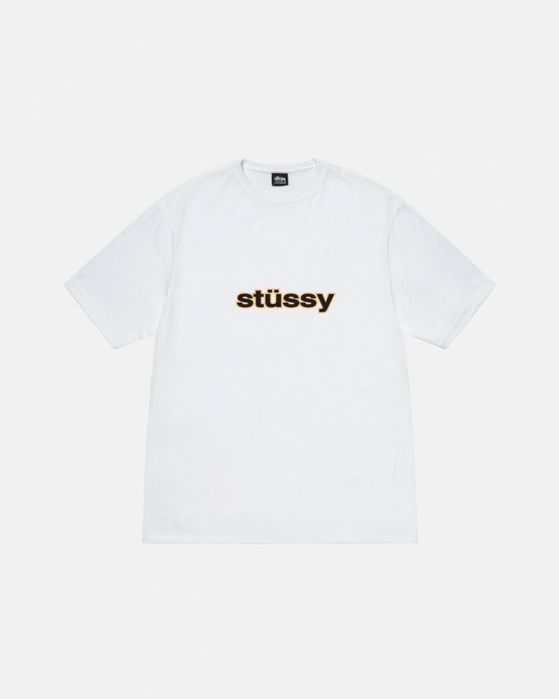 Stussy SS-Link Tee - Unisex Shortsleeve Hvide | DDKKV71518