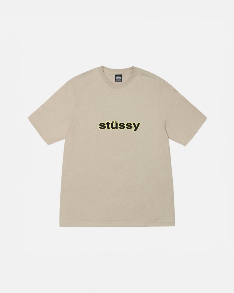 Stussy SS-Link Tee - Unisex Shortsleeve Khaki | DKZDE48327