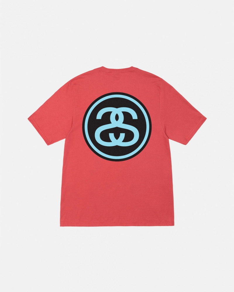 Stussy SS-Link Tee - Unisex Shortsleeve Rød | XDKGW54041