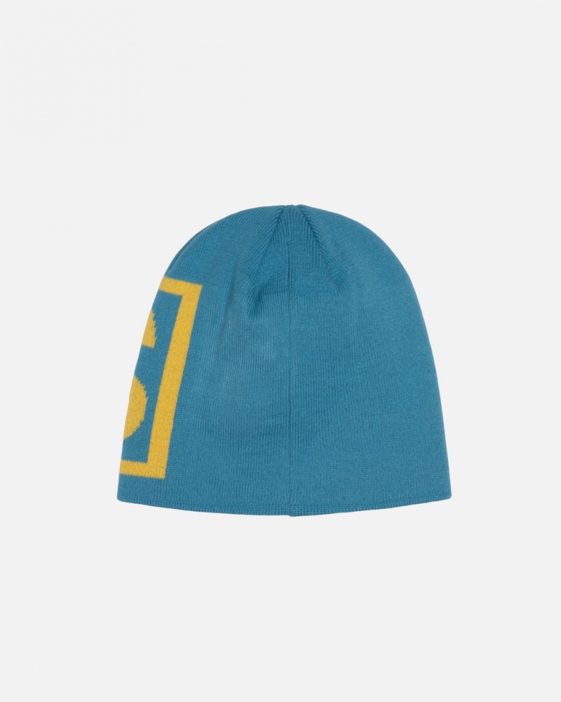 Stussy Skullcap SS Link - Unisex Lyseturkis | BDKSO58731