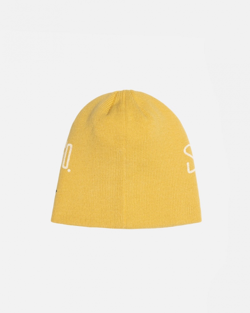 Stussy Skullcap Workgear Print - Unisex Sennep | LDKTR67681