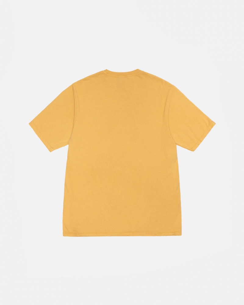 Stussy Small Stock Tee Pigment Dyed - Unisex Shortsleeve Orange | UDKTG58500