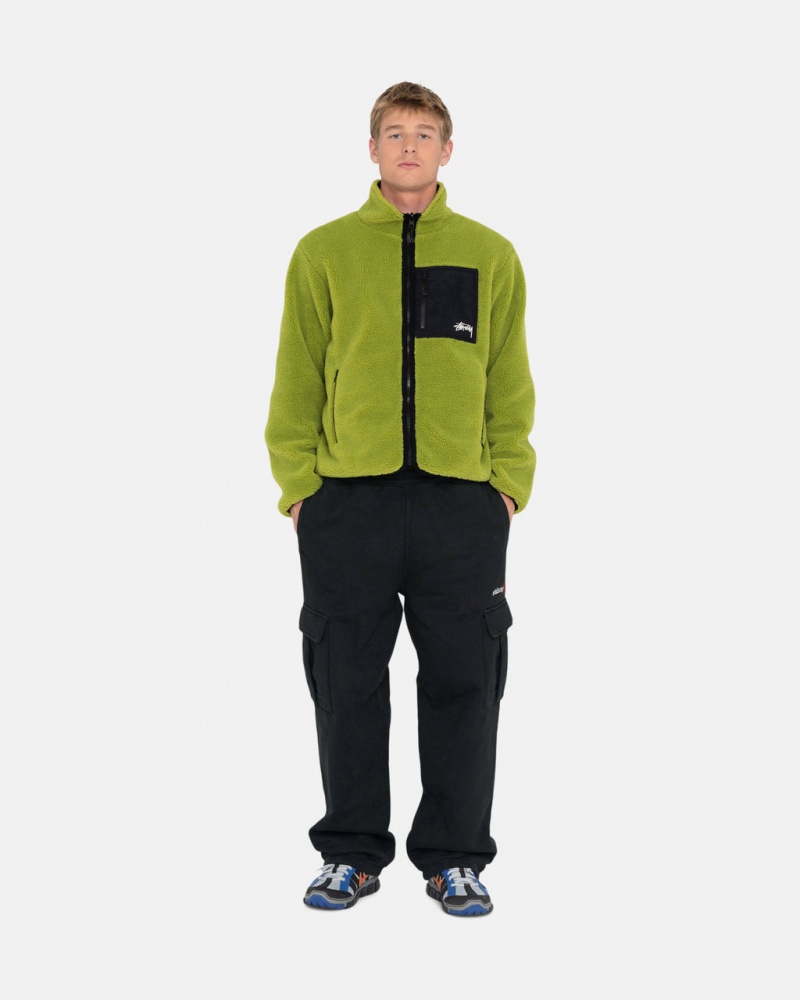 Stussy Sports Cargo Fleece Pant - Mens Pants Sort | DKCIF50522