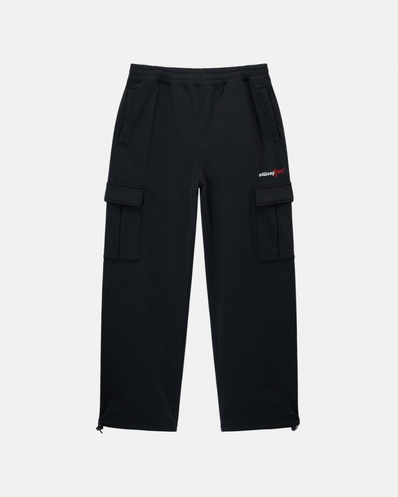 Stussy Sports Cargo Fleece Pant - Mens Pants Sort | DKCIF50522