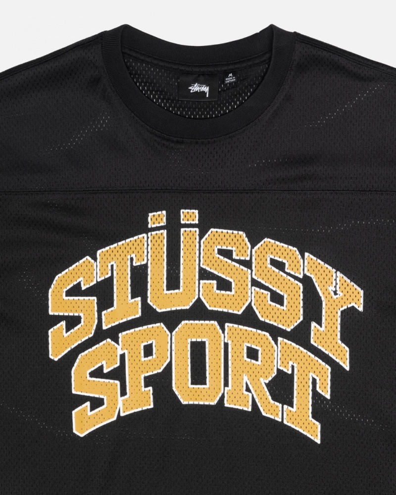 Stussy Sports Mesh Football Jersey - Unisex Sweaters Knits Sort | MDKHR74733