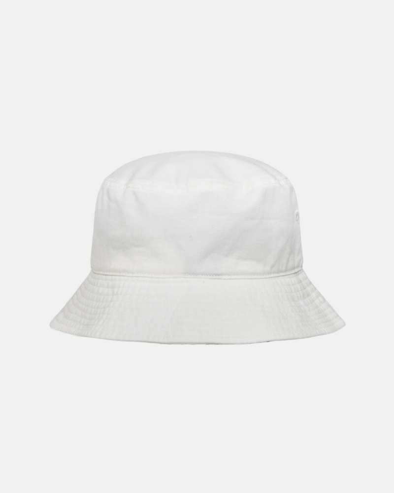 Stussy Stock Bucket Hat - Mens Beige | DKNZX13251