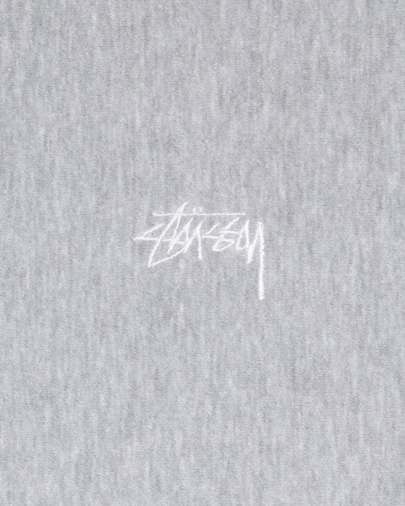 Stussy Stock Logo Crew - Unisex Hoodies Grå | FDKUI91899