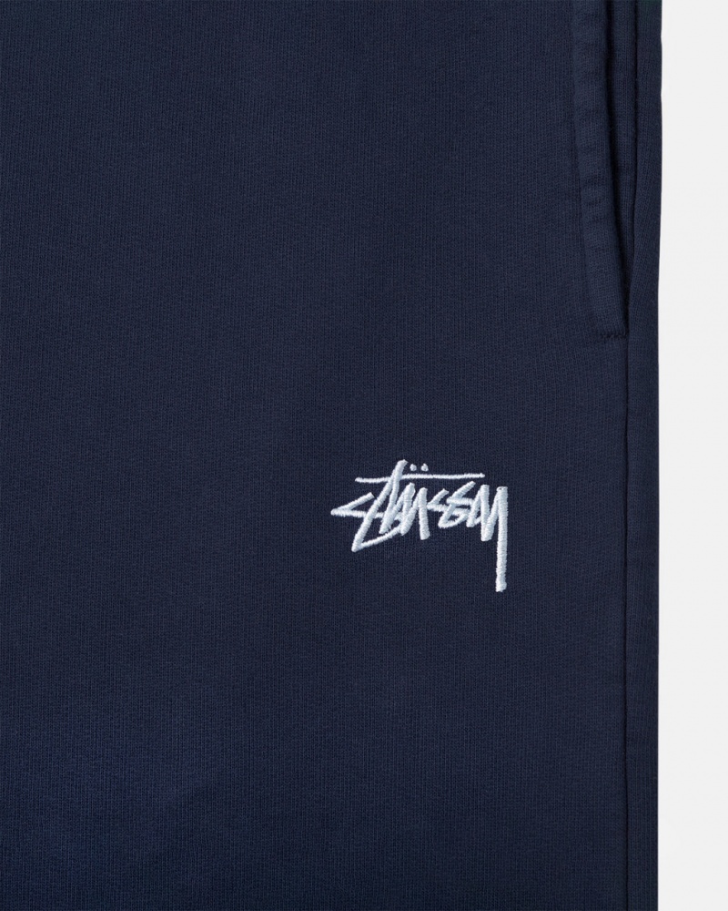 Stussy Stock Logo Sweatpant - Unisex Pants Mørkeblå | ADKDF26601