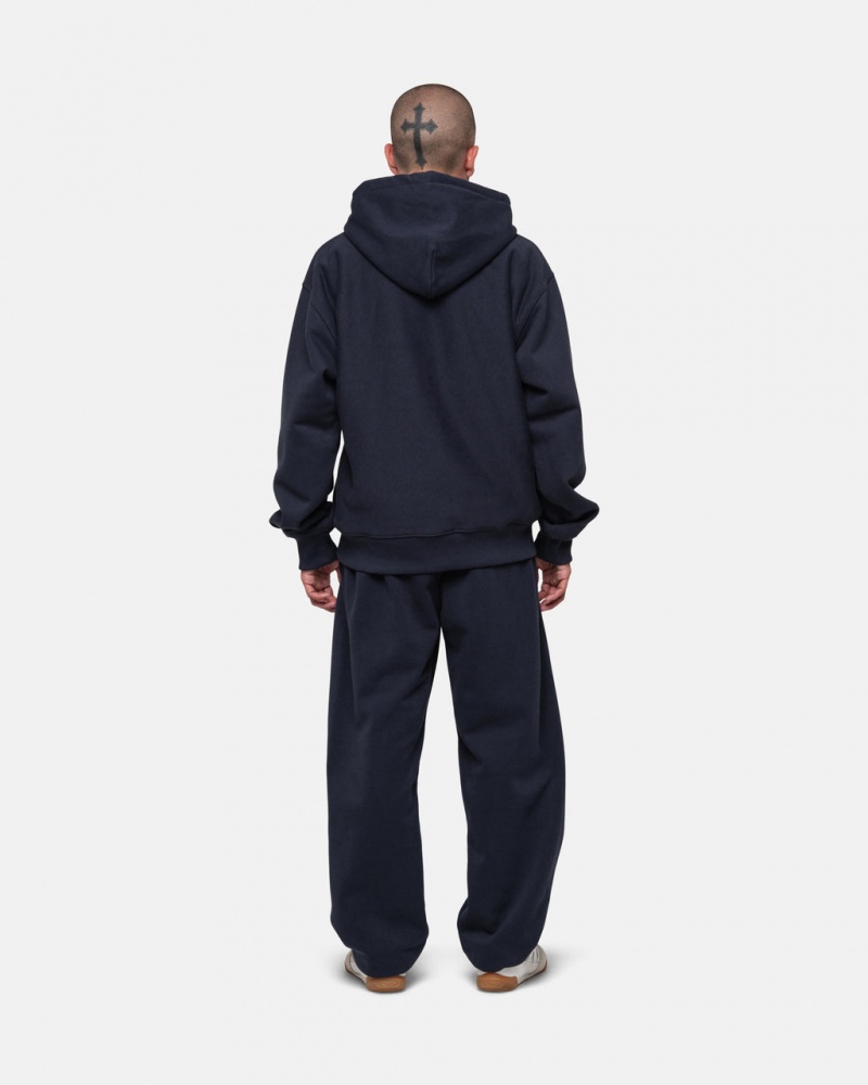 Stussy Stock Logo Sweatpant - Unisex Pants Mørkeblå | ADKDF26601