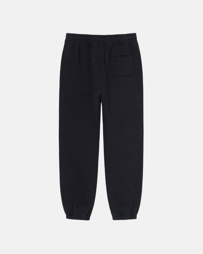 Stussy Stock Logo Sweatpant - Unisex Pants Sort | FDKHY25012