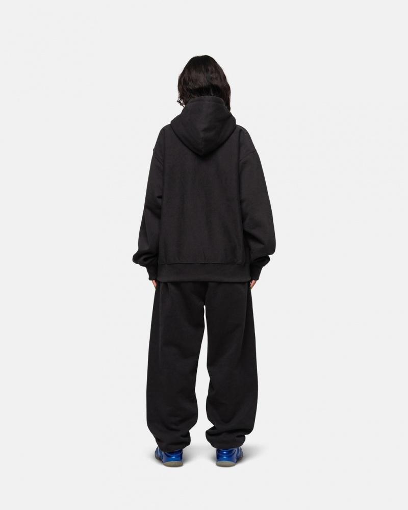 Stussy Stock Logo Sweatpant - Unisex Pants Sort | FDKHY25012