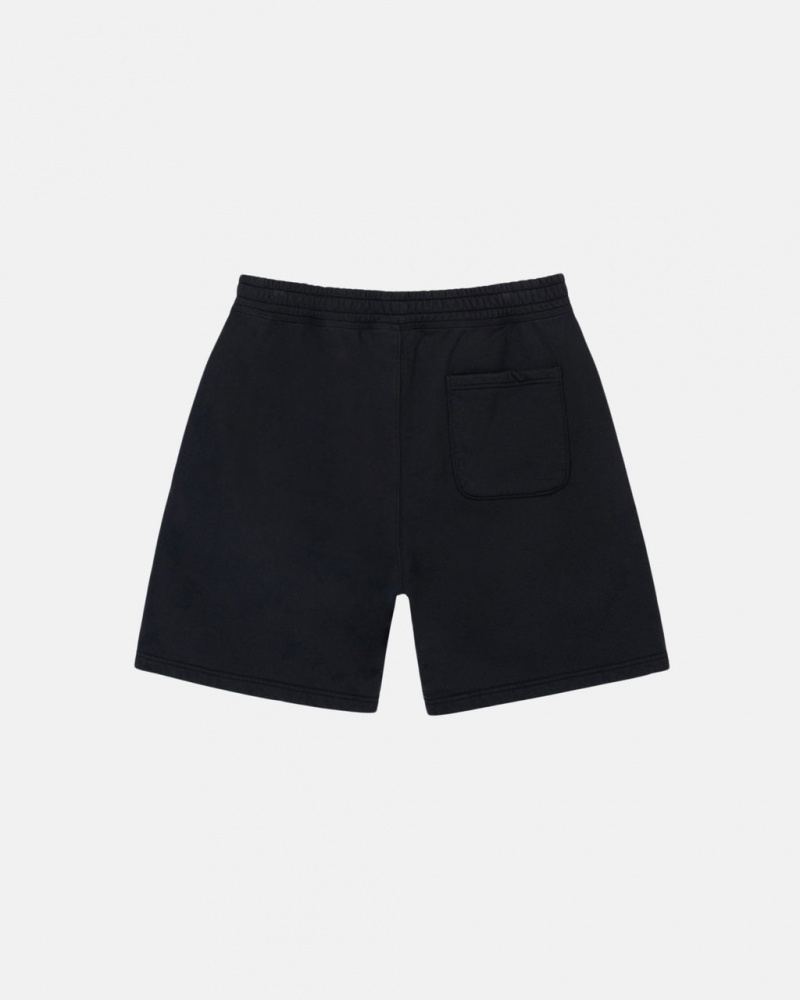 Stussy Stock Logo Sweatshort - Unisex Shorts Trunks Sort | DKNZX99739