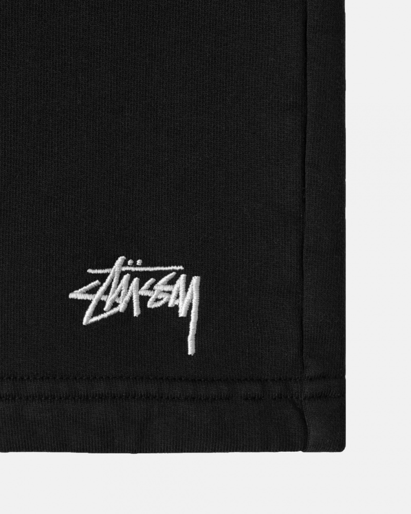 Stussy Stock Logo Sweatshort - Unisex Shorts Trunks Sort | DKNZX99739