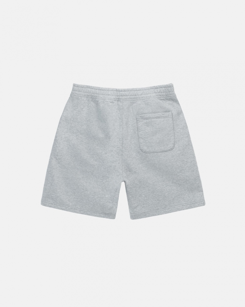 Stussy Stock Logo Sweatshort - Unisex Shorts Trunks Grå | DKCIF41545