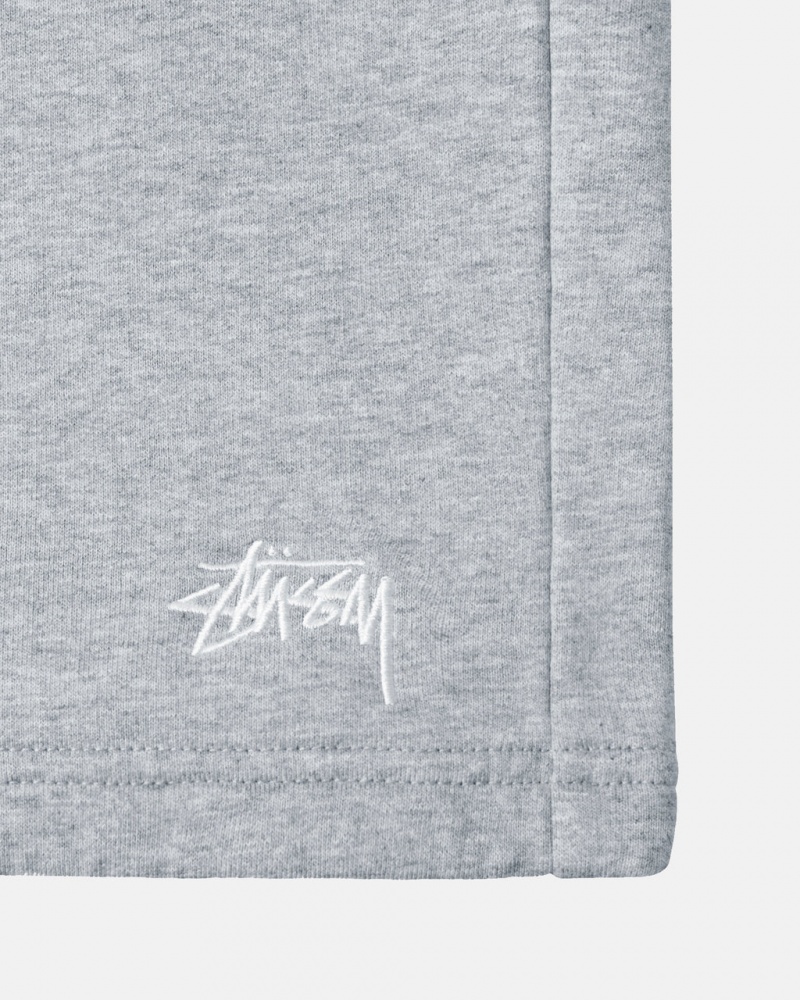 Stussy Stock Logo Sweatshort - Unisex Shorts Trunks Grå | DKCIF41545