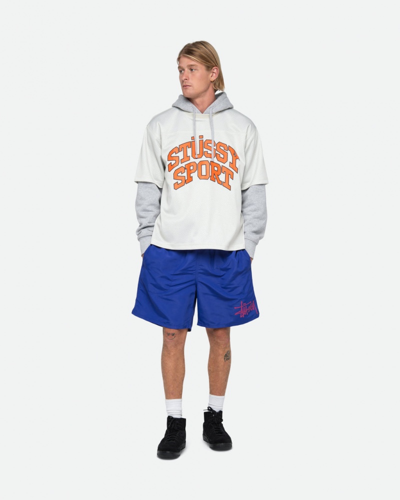 Stussy Strand Kort Big Basic - Unisex Shorts Trunks Kongeblå | LDKSX39055